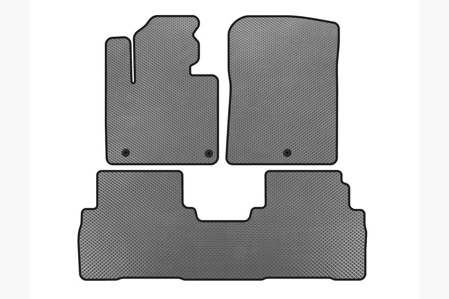 Kia Sorento III UM 2014-2020 EVA Floor Mats (7-Seater, Gray) Photo 1