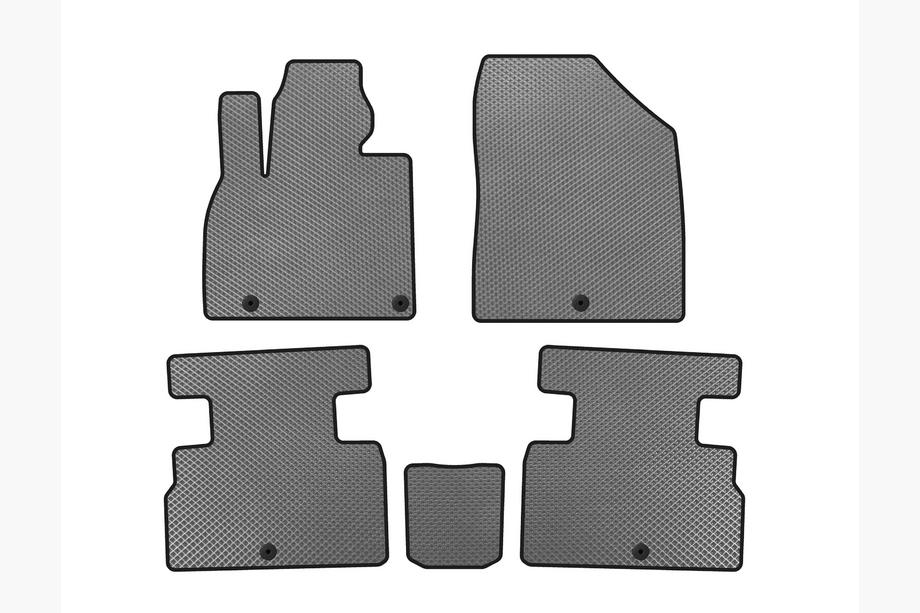 Kia Stonic 2017- EVA Floor Mats (2 Rows, 7-Seater, Grey) Image