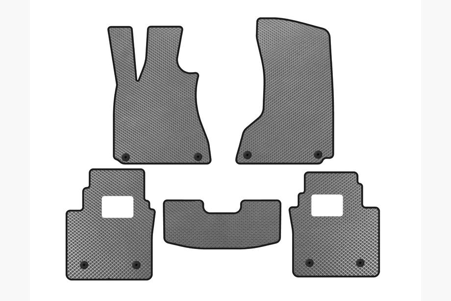 Maserati Quattroporte 2013-2023 EVA Floor Mats (SD, Gray) Image