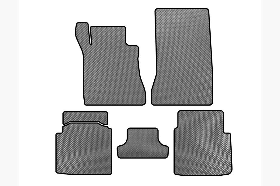 Mercedes S-class W126 1979-1991 EVA Floor Mats (SD, Short Wheelbase, Gray) Image