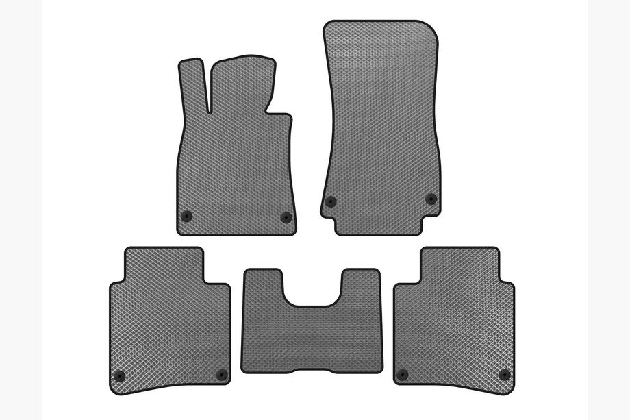 Mercedes S-class W222 2013-2022 EVA Floor Mats (2017-2020, SD, Long Wheelbase, Gray) Image