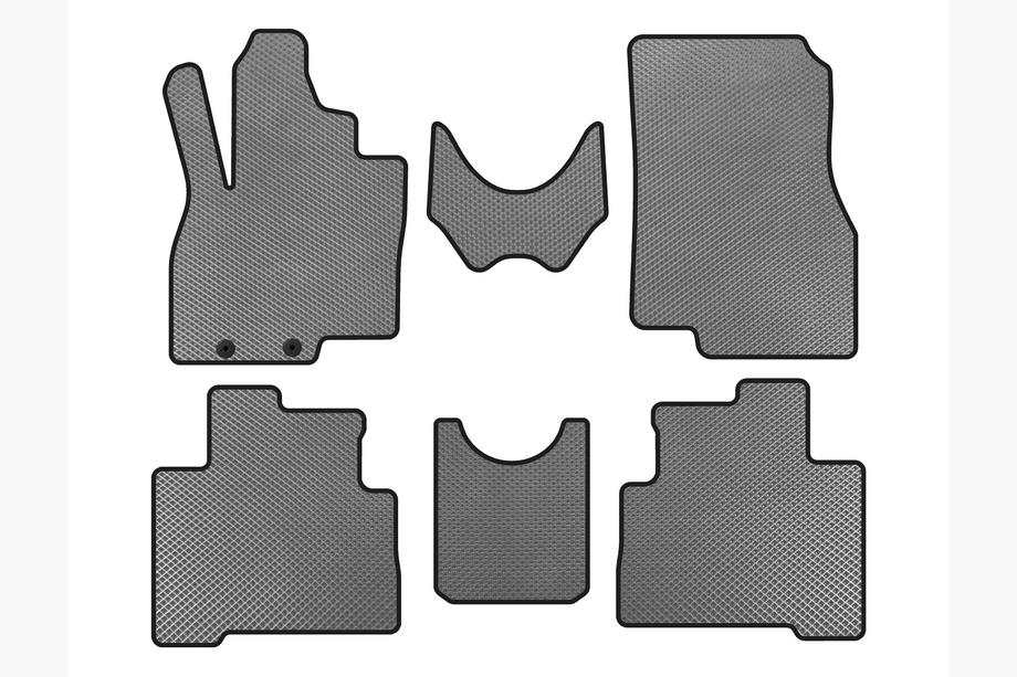 Mitsubishi Grandis 2003-2011 EVA Floor Mats (2 Rows, Gray) Image