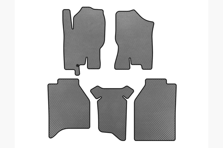 Nissan Navara 2006-2015 EVA floor mats (without storage compartments, grey) Image