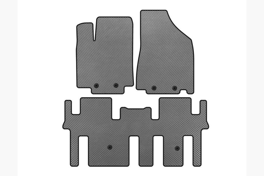 Nissan Pathfinder R52 2012-2021 EVA Floor Mats (2 Rows, Gray) Image