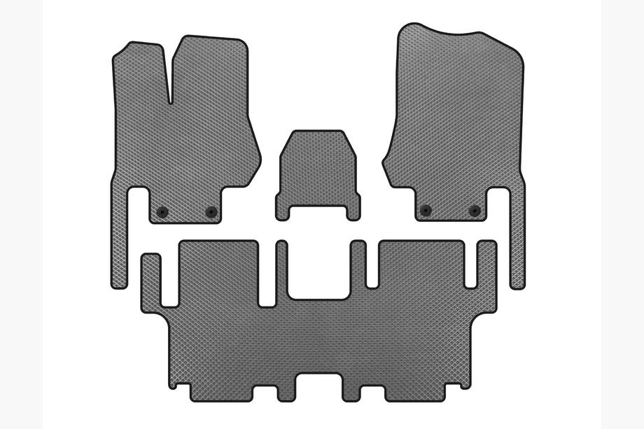 Nissan Quest 2011-2017 EVA Floor Mats (2 Rows, 7-Seater, Grey) Image
