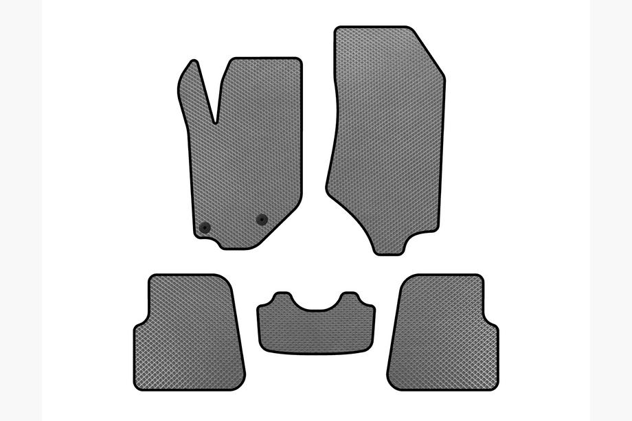 Opel Corsa F 2019- EVA Floor Mats (HB, 5-Door, Gray) Photo 1