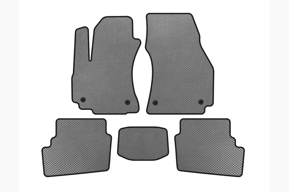 Opel Zafira A 1998-2005 EVA Floor Mats (2 Rows, 2003-2005, 7-Seater, Grey) Image
