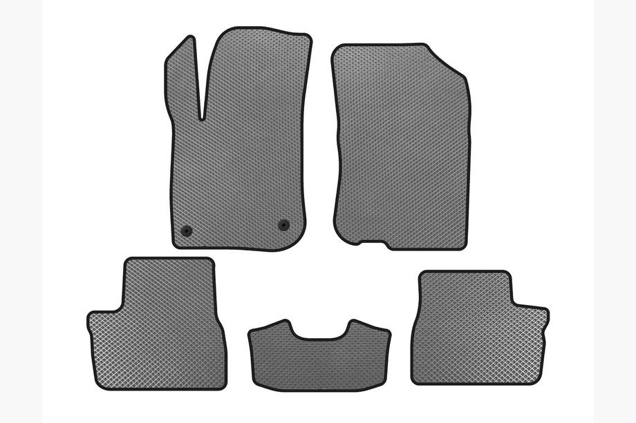 Peugeot 208 2012-2019 EVA Floor Mats (HB, 5-Door, Gray) Image