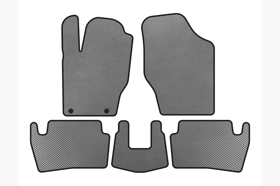 Peugeot 307 2001-2008 EVA Floor Mats (2001-2005, HB, 5-Door, Gray) Image
