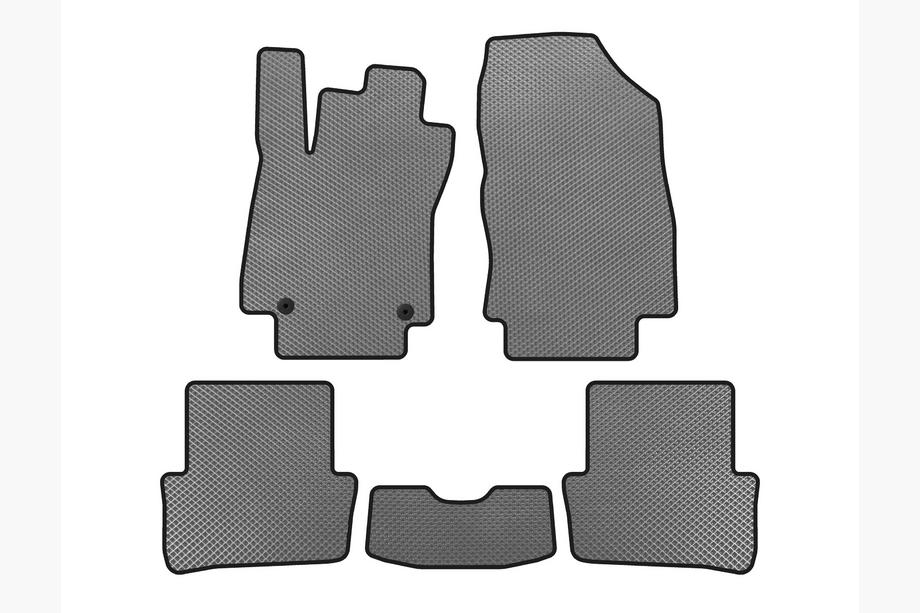Renault Clio IV 2012-2019 EVA Floor Mats (2012-2016, HB, 5-Door, Gray) Image
