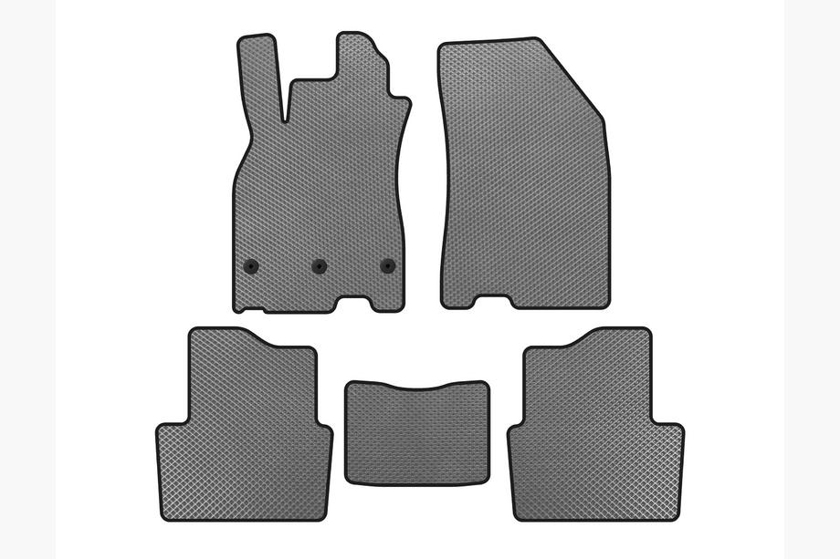 Renault Megane III 2009-2016 EVA Floor Mats (SD, Gray) Image
