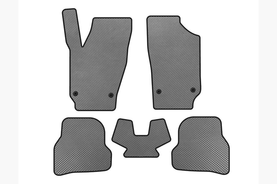 Seat Ibiza 2010-2017 EVA Floor Mats (2010-2012, HB, 5-Door, Gray) Image