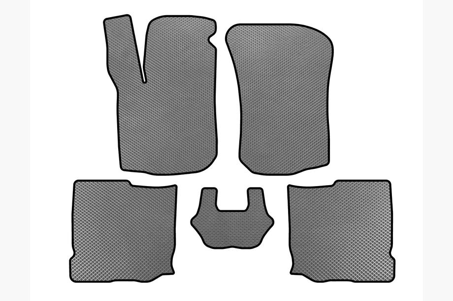 Seat Leon 1999-2005 EVA Floor Mats (HB, 5-Door, Gray) Image
