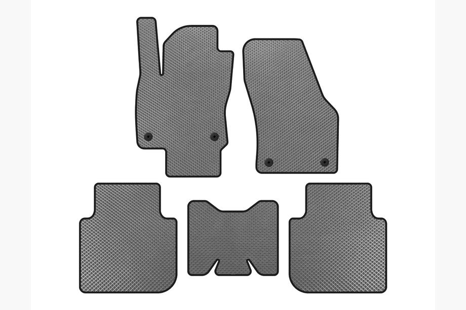 Skoda Kodiaq 2016-2023 EVA Floor Mats (5-Seater/Automatic, Gray) Image