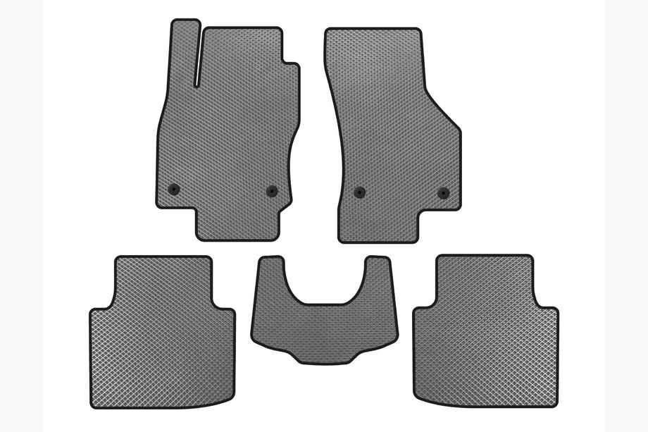 Skoda Superb 2015-2024 EVA Car Mats (with Paw, Gray) Image