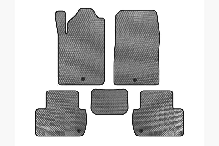 SsangYong Rexton I 2001-2017 EVA Floor Mats (Gray) Image