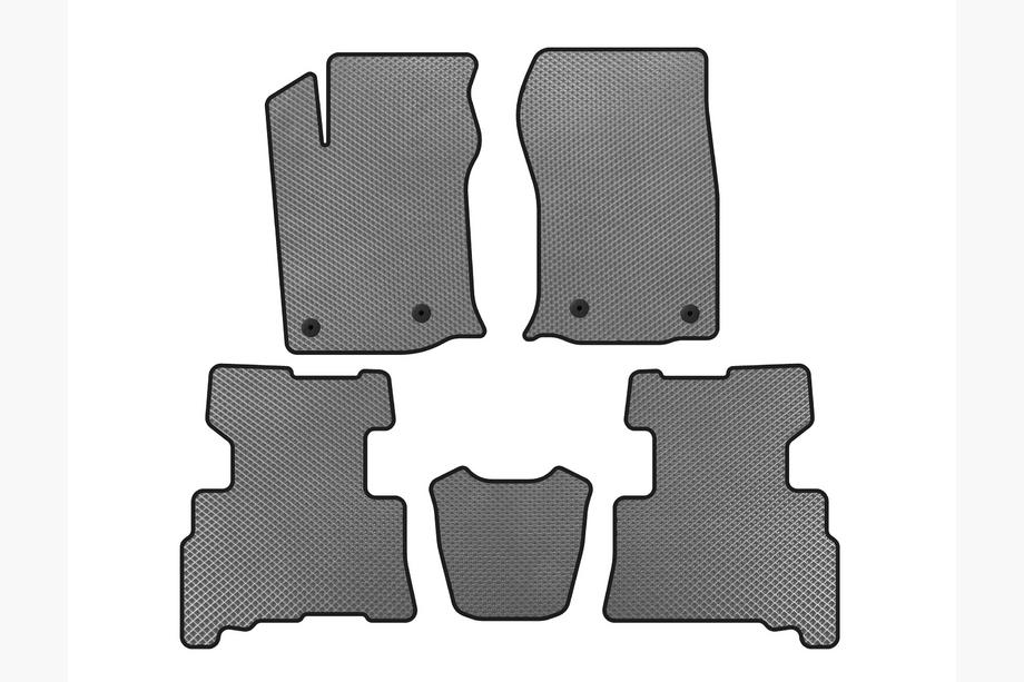 Toyota 4Runner 2009-2024 EVA Floor Mats (2 Rows, 2014-2024, 7-Seater, Grey) Image