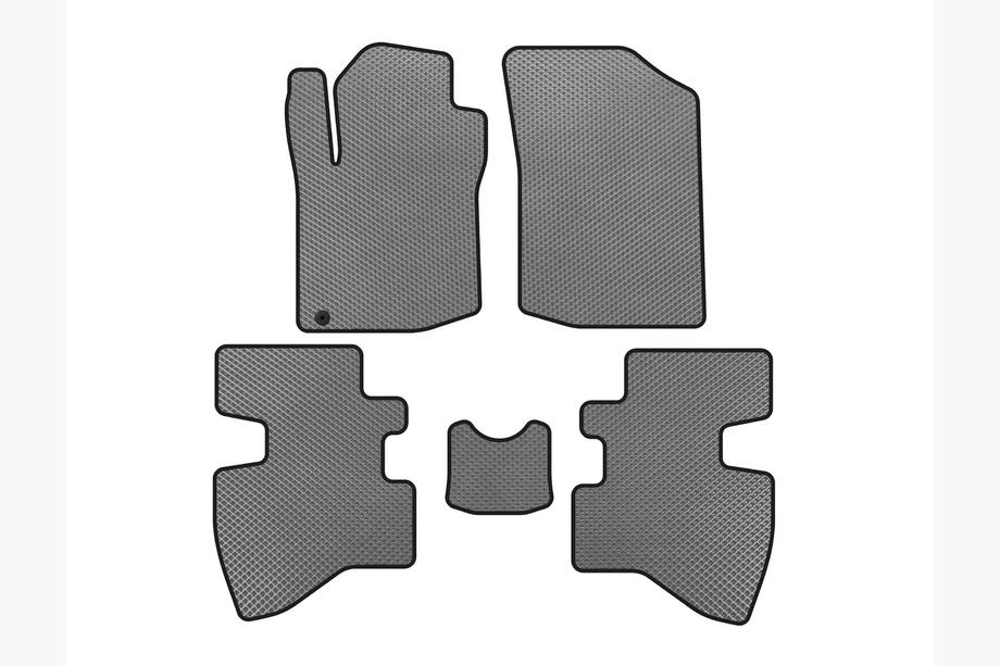 Toyota Aygo 2007-2014 EVA Floor Mats (2007-2009, HB, 3-Door, Gray) Photo 1