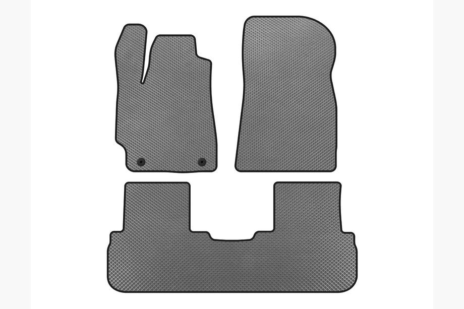 Toyota Highlander 2008-2013 EVA Floor Mats (2 Rows, Gray) Image