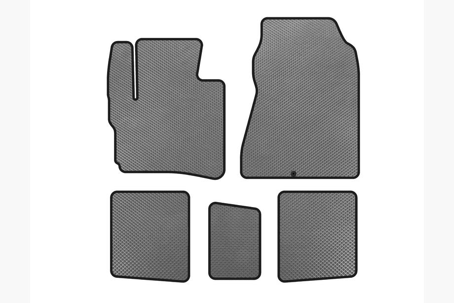 Toyota IQ 2008-2015 EVA Floor Mats (HB, Gray) Image