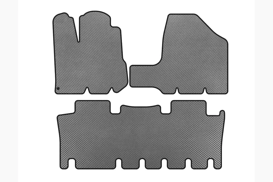 Toyota Sienna 2003-2009 EVA Floor Mats (2 Rows, Gray) Image