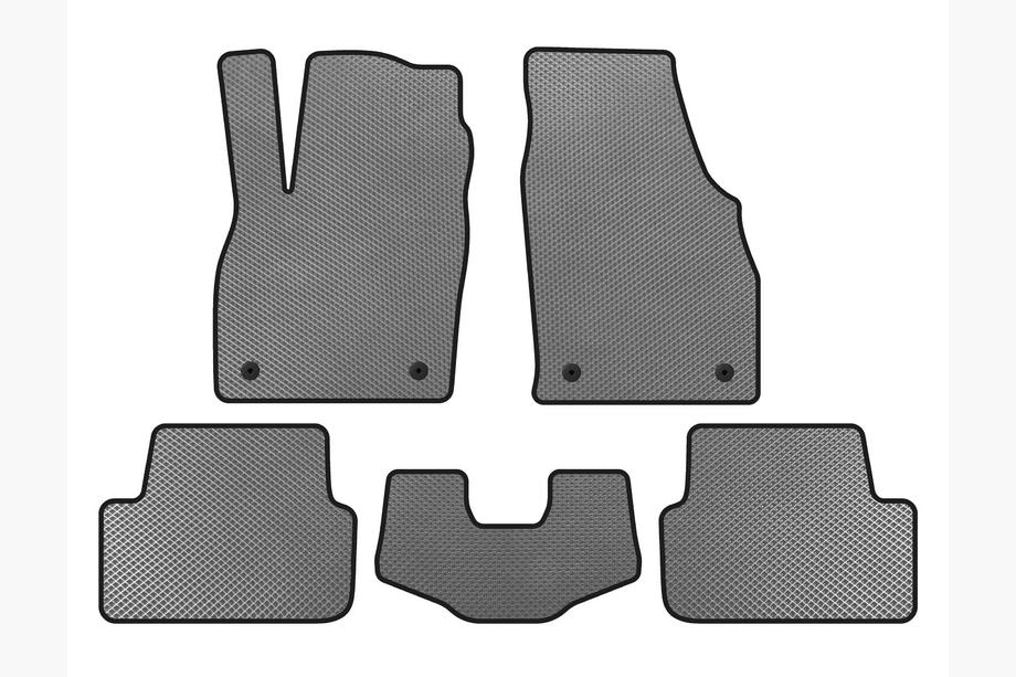 Volkswagen Polo 2017- EVA Floor Mats (HB, Gray) Image