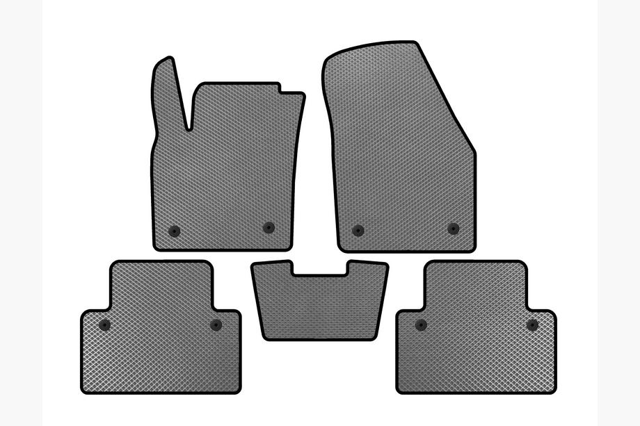 Volvo C30 2006-2012 EVA Floor Mats (HB, 3-Door, Gray) Image
