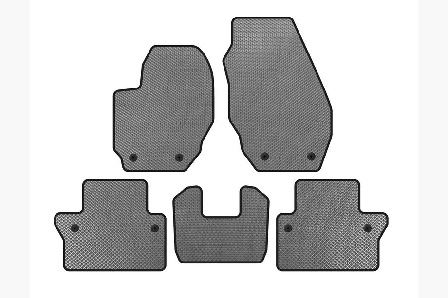 Volvo V70 2007-2013 EVA Floor Mats (Gray) Image