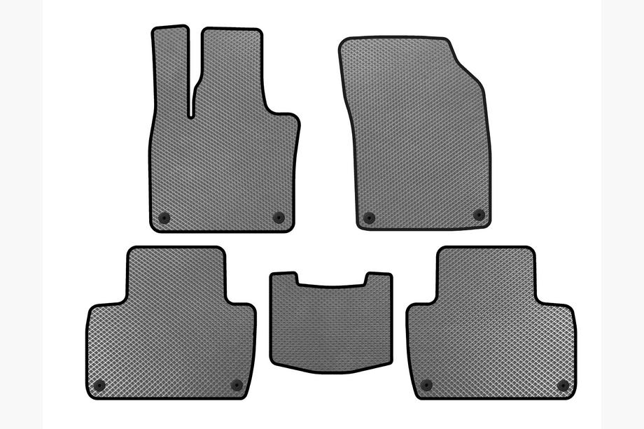 Volvo XC90 2015- EVA Floor Mats (2 Rows, Gray) Image
