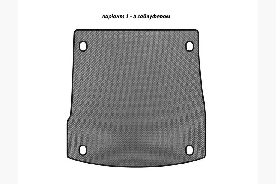 Alfa Romeo Stelvio 2016- EVA Trunk Mat V-1 with Subwoofer Gray Image