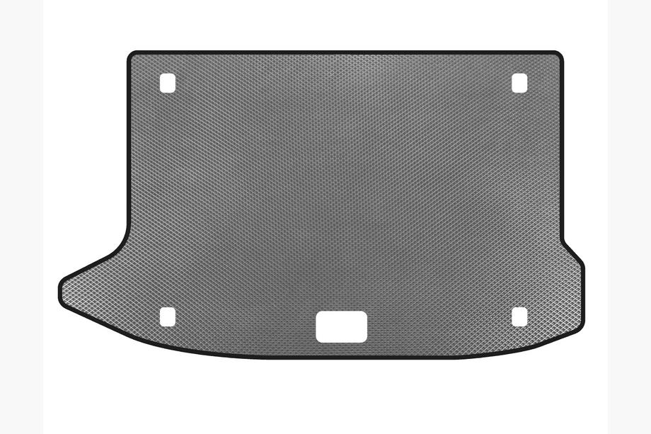 Hyundai Kona 2017-2023 EVA Trunk Mat V3 (Gray) Image