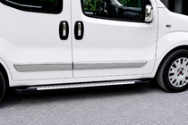 Opel Combo 2012-2018 Side Steps Allmond Grey (2 pcs, Aluminum) photo 1
