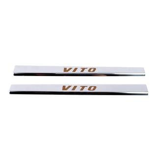 Door Sill Covers Vip-Style (2 pcs, Stainless Steel) Mercedes Vito W638 1996-2003 photo 2
