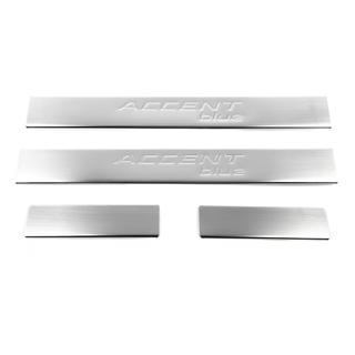 Door Sill Covers OmsaLine Accent Blue (4 pcs, stainless steel) photo 2