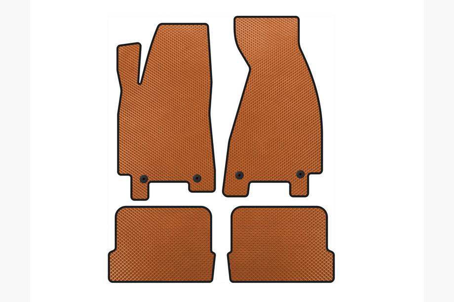 Audi 80/90 1987-1996 EVA Floor Mats (1991-1996, Coupe, Orange) Image