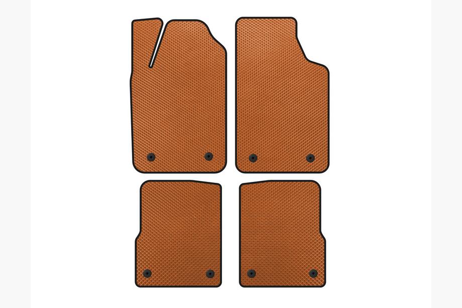 Audi A2 1999-2005 EVA Floor Mats (HB, Orange) Image