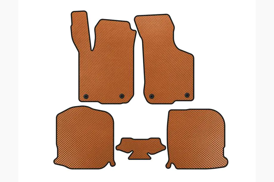 Audi A3 1996-2003 EVA Floor Mats (HB, 3-Door, Orange) Image