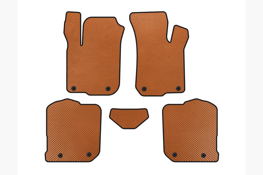 Audi A3 1996-2003 EVA Floor Mats (HB, Orange) Image