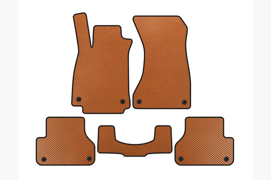 Audi A5 2016-2025 EVA Floor Mats V1 (Sportback, Orange) Image