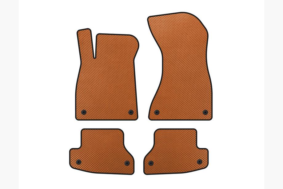 Audi A5 2016-2025 EVA Floor Mats (Coupe, Orange) Image