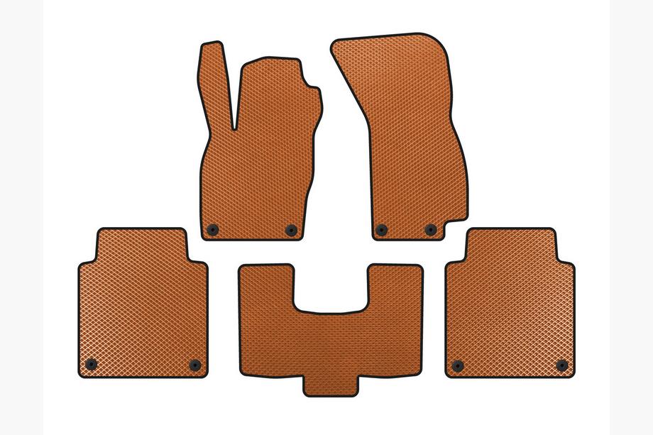 Audi A8 2018- EVA Floor Mats (Long, Orange) Image