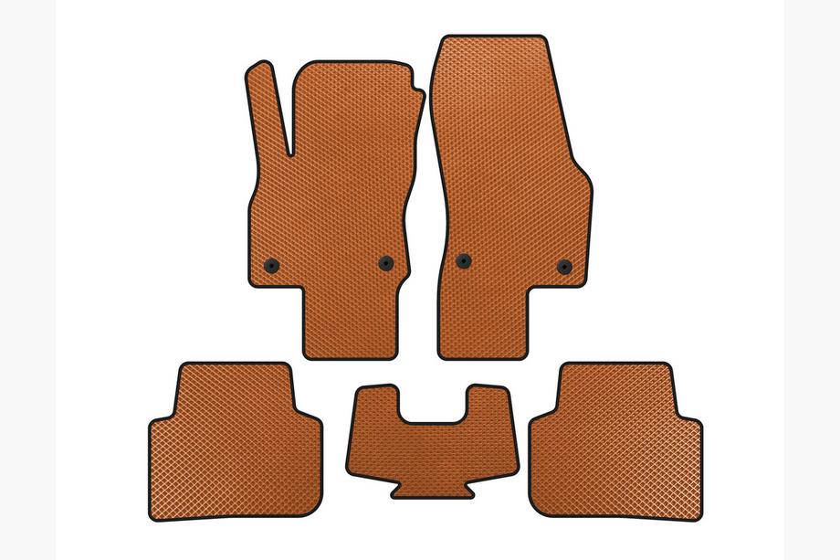 Audi Q3 2019–2025 EVA Floor Mats (Orange) Image