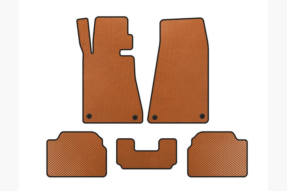 BMW 5 Series E34 1988-1995 EVA Floor Mats (Orange) Image