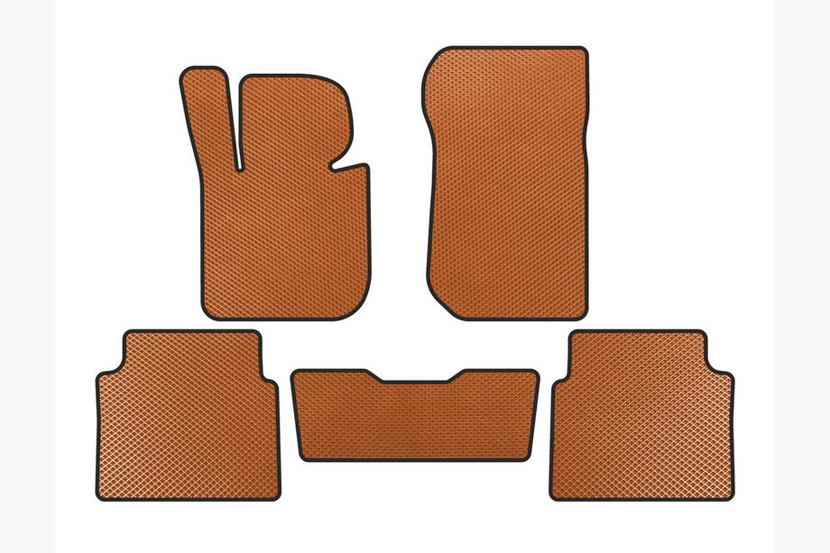 BMW 3 Series E36 1990-2000 EVA Floor Mats (SD, Orange) Image