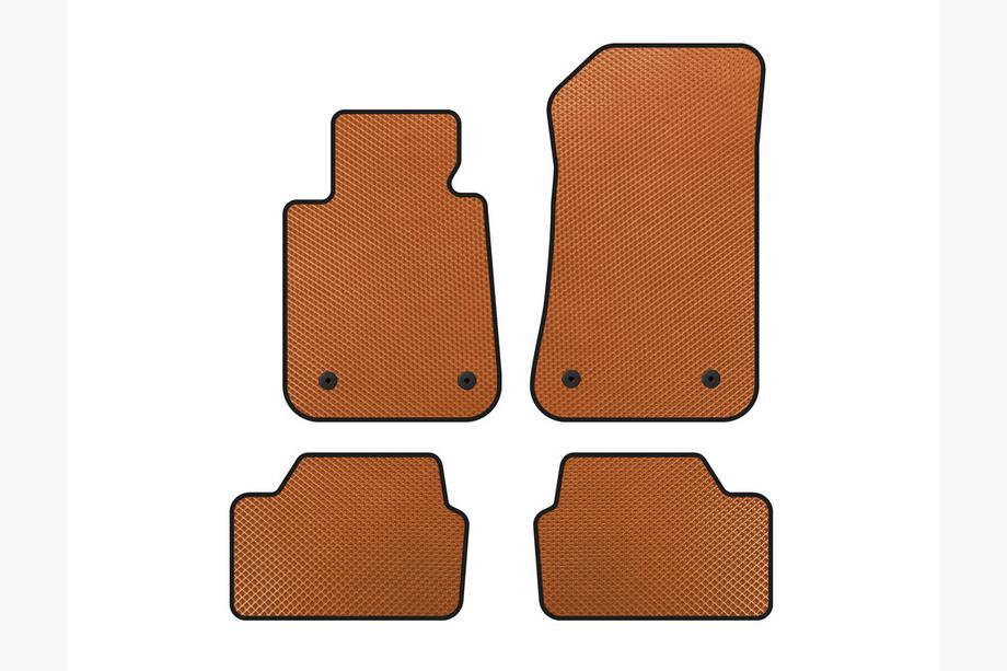 BMW 1 Series E81/E82/E87/E88 2004-2011 EVA Floor Mats (Orange) Image