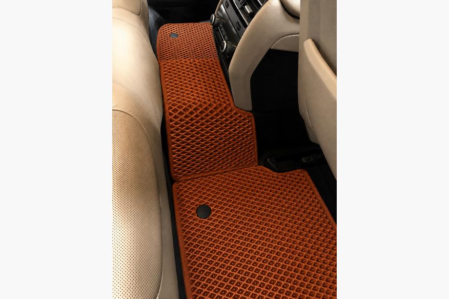 BMW 7 Series F01/F02 2008-2015 EVA Floor Mats (for F01, Orange) Photo 3