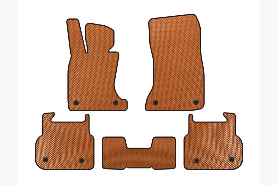 BMW 7 Series F01/F02 2008-2015 EVA Floor Mats (for F01, Orange) Photo 4