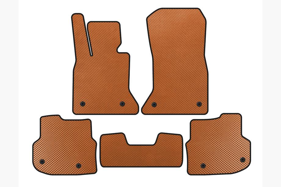 BMW 5 Series F10/F11 2010–2016 Floor mats 2010-2013 (EVA, orange) Image