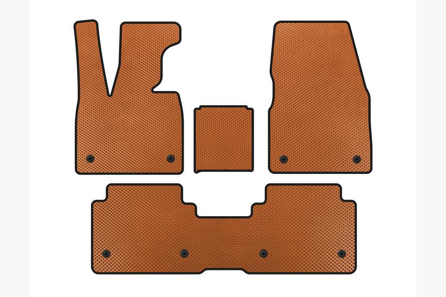 BMW I3 2013-2022 EVA Floor Mats (Orange) Image