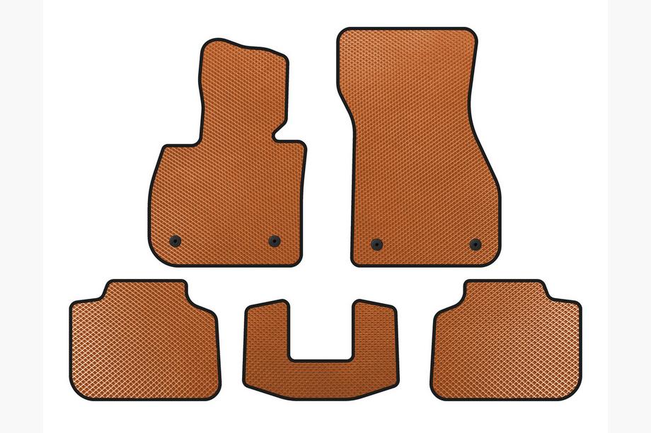 BMW X1 F48 2015-2022 EVA Floor Mats (Orange) Image